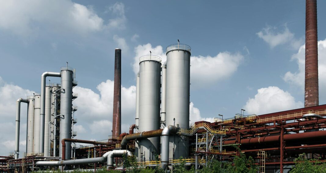 industrial landscape at zollverein coal mine